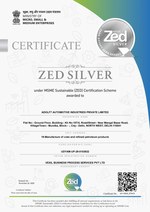 ZED Silver Certification